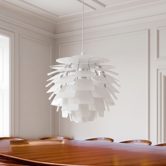 Lampa wisząca nowoczesna designerska biała | Ricella