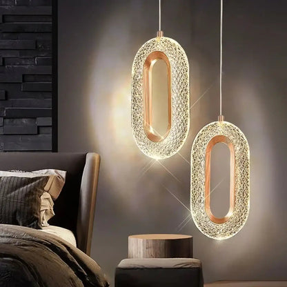 Lampa wisząca okrągła złota | Torara