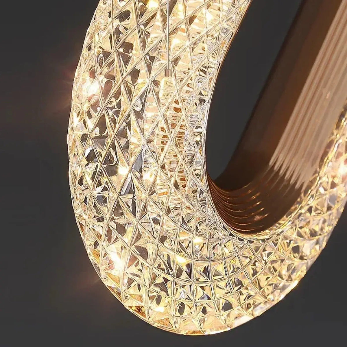 Lampa wisząca okrągła złota | Torara