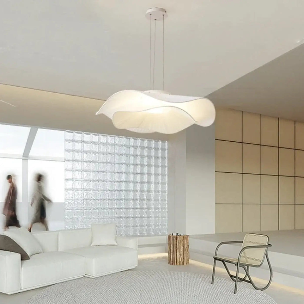Lampa wisząca organiczna akrylowa falowana | Elmicia