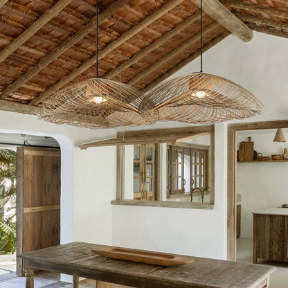 Lampa wisząca organiczna bambusowa naturalna | Nicalda