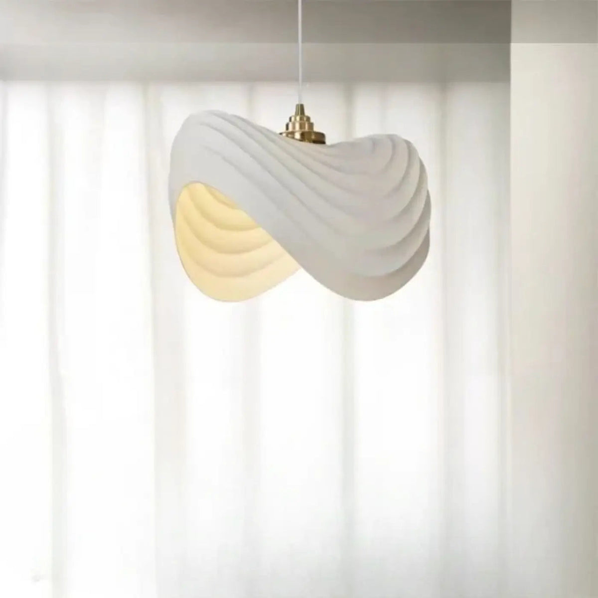Lampa wisząca organiczna falowana ściemnialna | Falalda
