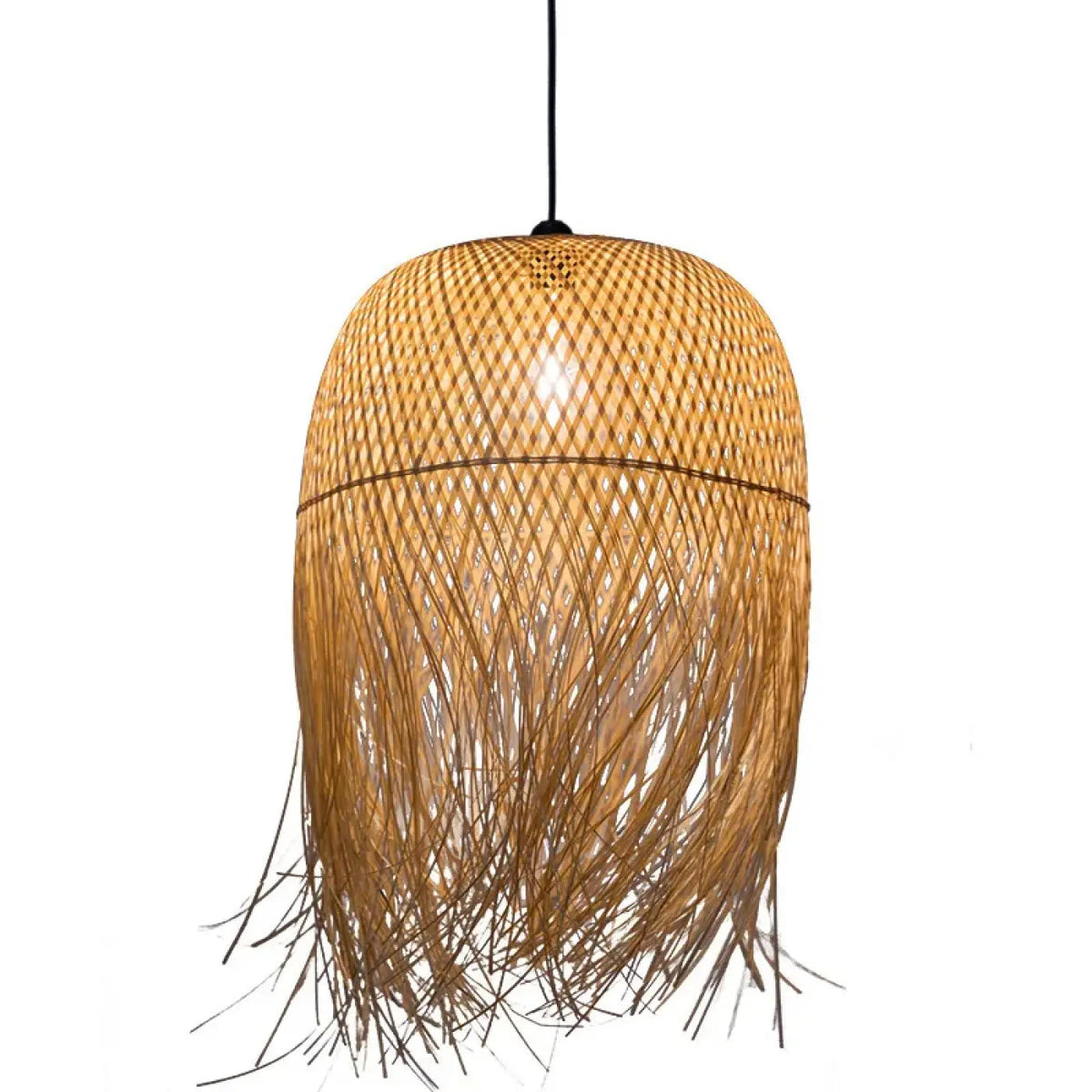 Lampa wisząca organiczna oryginalna bambusowa | Adrelia