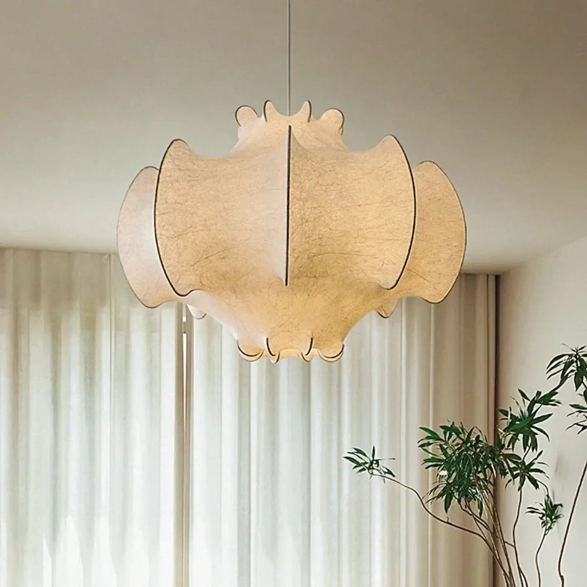 Lampa wisząca organiczna oryginalna tkanina | Dorara