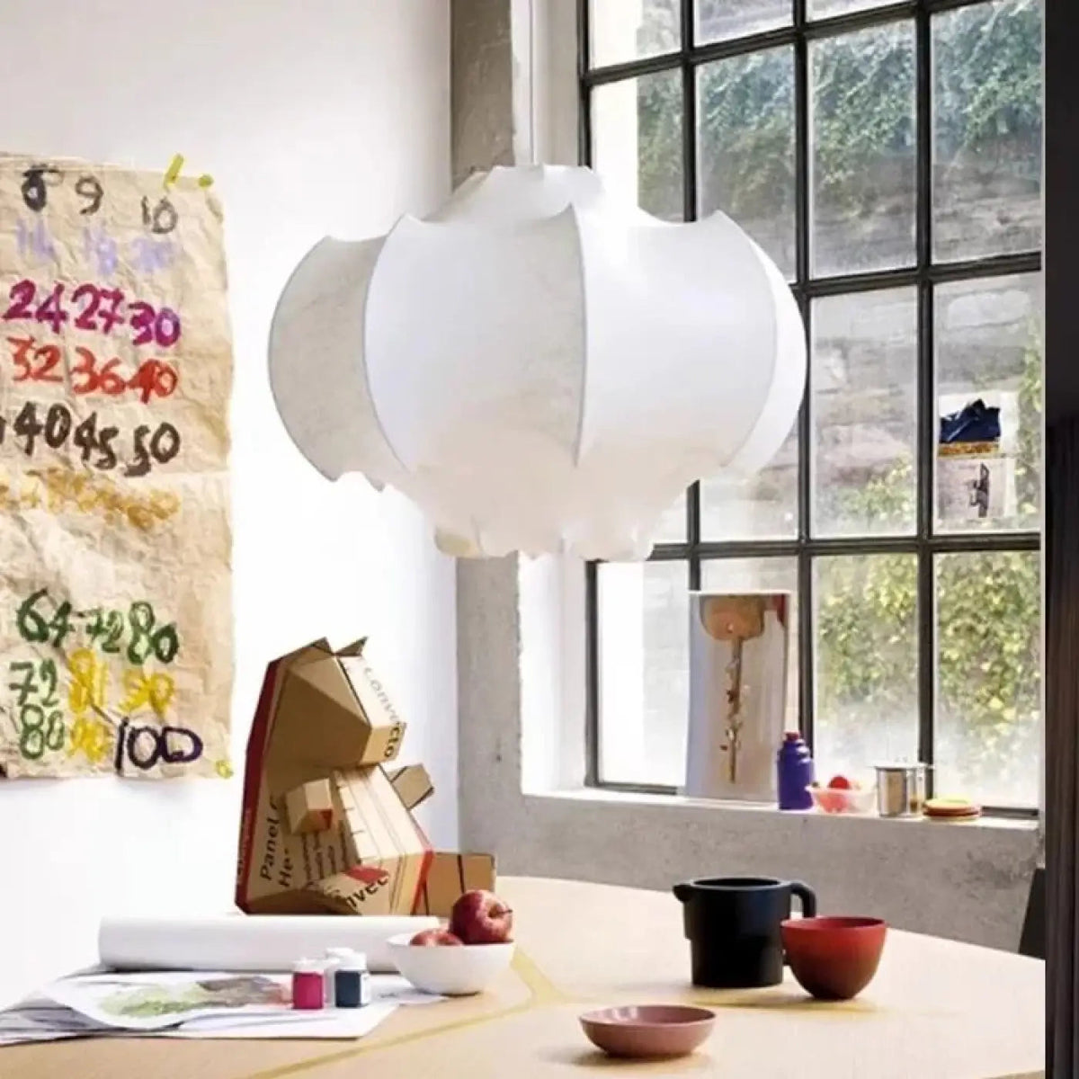 Lampa wisząca organiczna oryginalna tkanina | Dorara