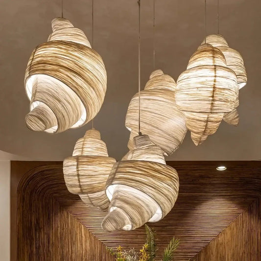 Lampa wisząca organiczna tkanina | Gilalda