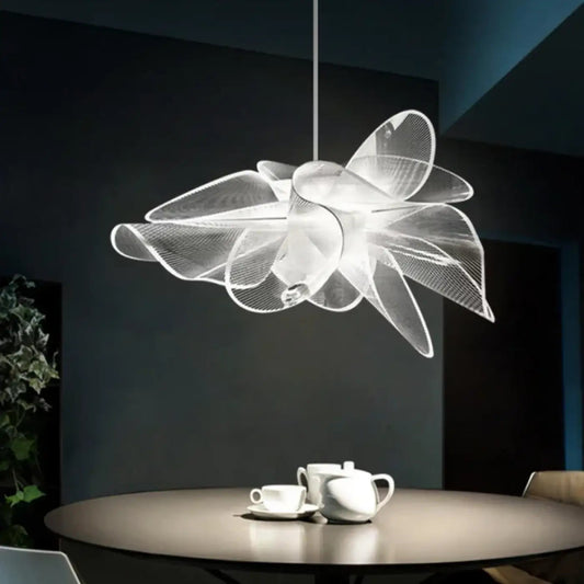 Lampa wisząca oryginalna akrylowa metalowa | Nurretta