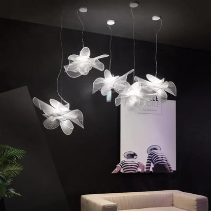 Lampa wisząca oryginalna akrylowa metalowa | Nurretta