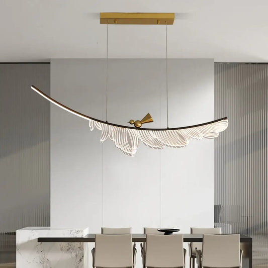 Lampa wisząca oryginalna akrylowa złota | Dormenna
