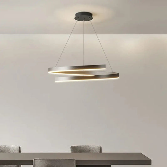 Lampa wisząca oryginalna czarna LED | Almilda