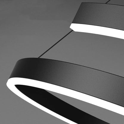 Lampa wisząca oryginalna czarna LED | Almilda