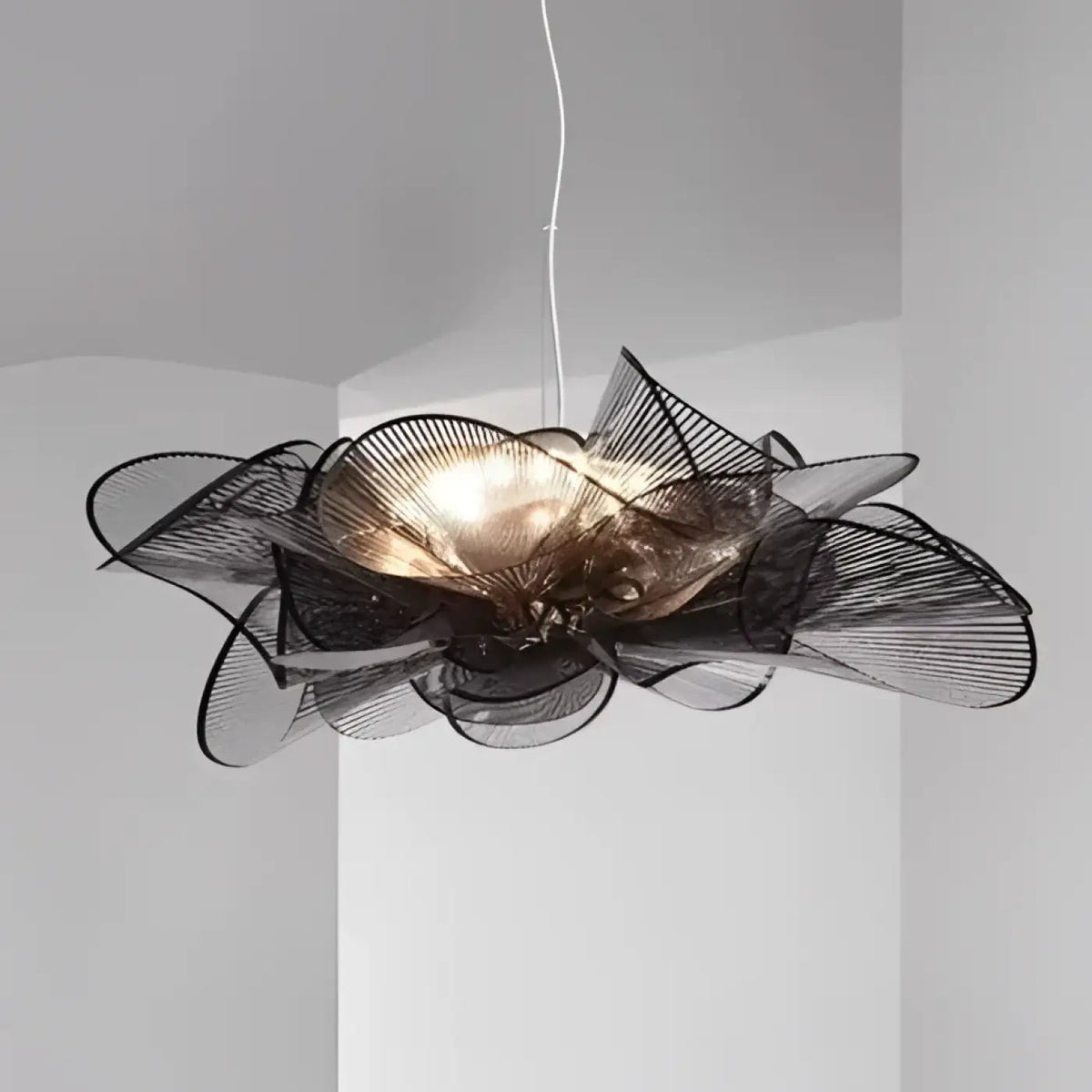 Lampa wisząca oryginalna designerska czarna | Neralda
