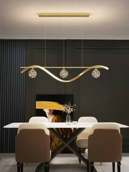 Lampa wisząca oryginalna kula złota | Loresca