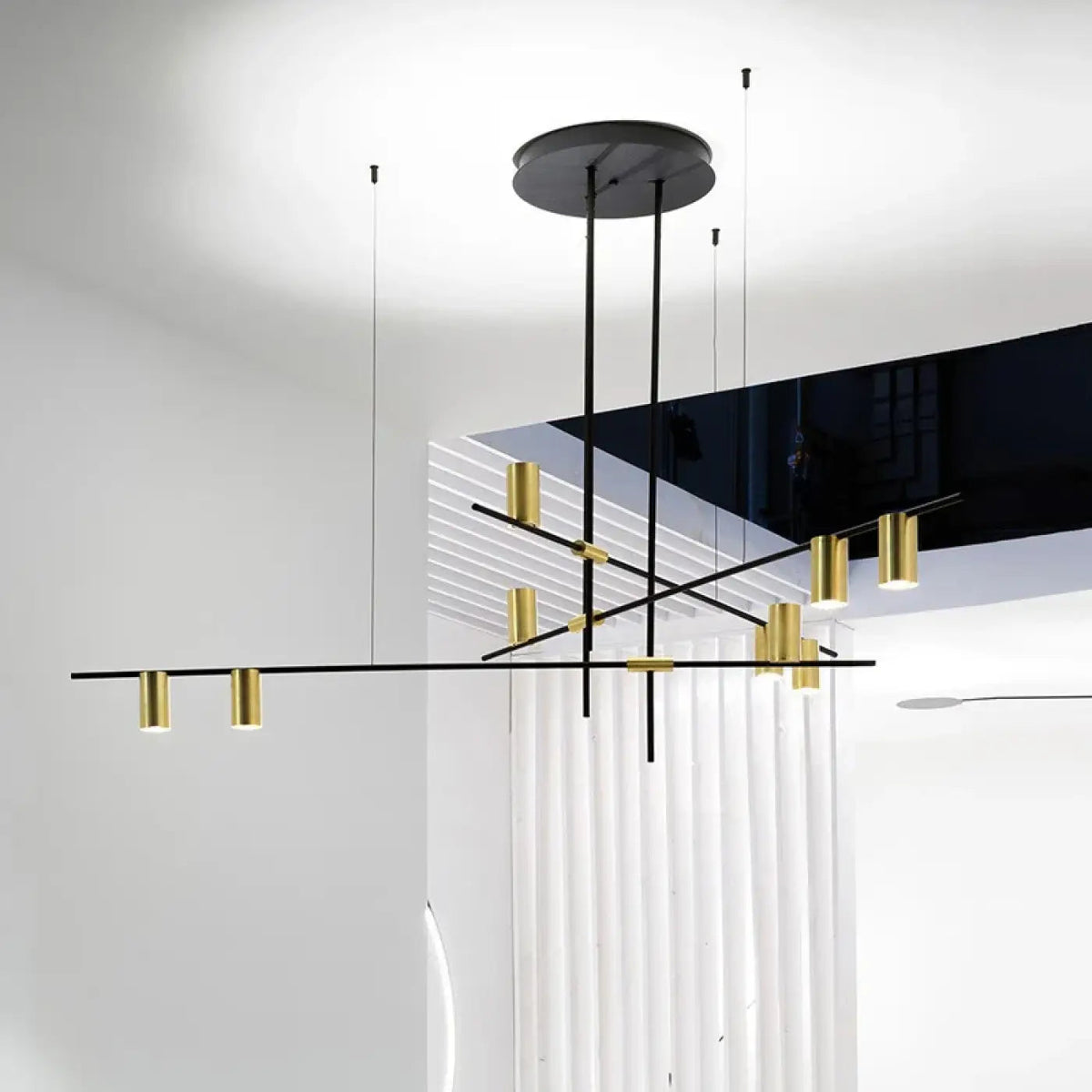 Lampa wisząca oryginalna metalowa czarna | Rondenna