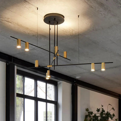 Lampa wisząca oryginalna metalowa czarna | Rondenna