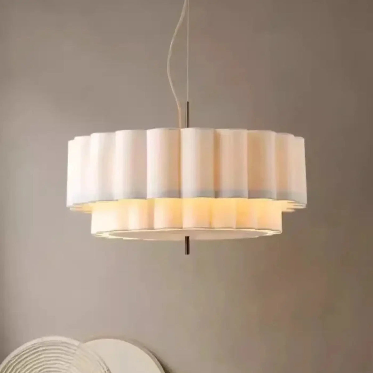 Lampa wisząca oryginalna nowoczesna biała | Bellesca