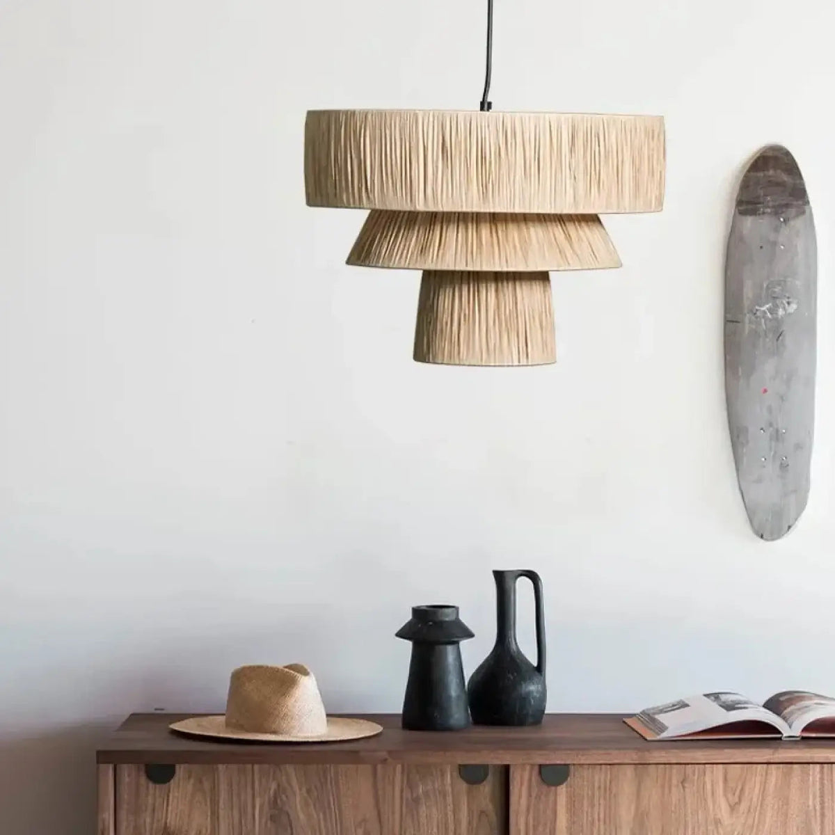 Lampa wisząca oryginalna rattan | Ostenna