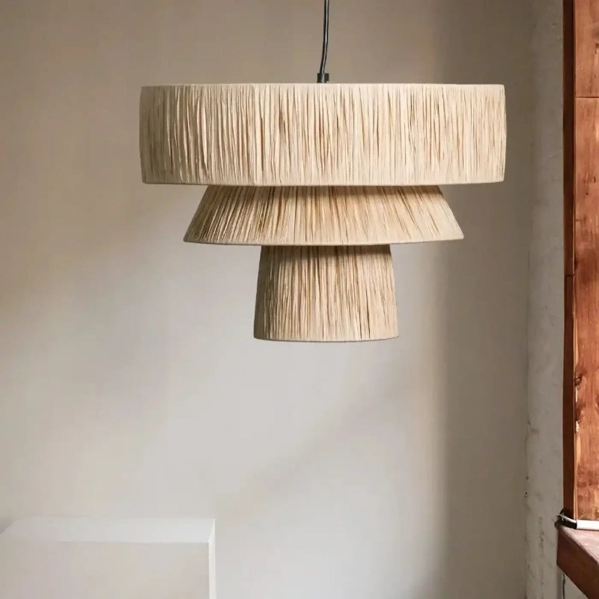 Lampa wisząca oryginalna rattan | Ostenna