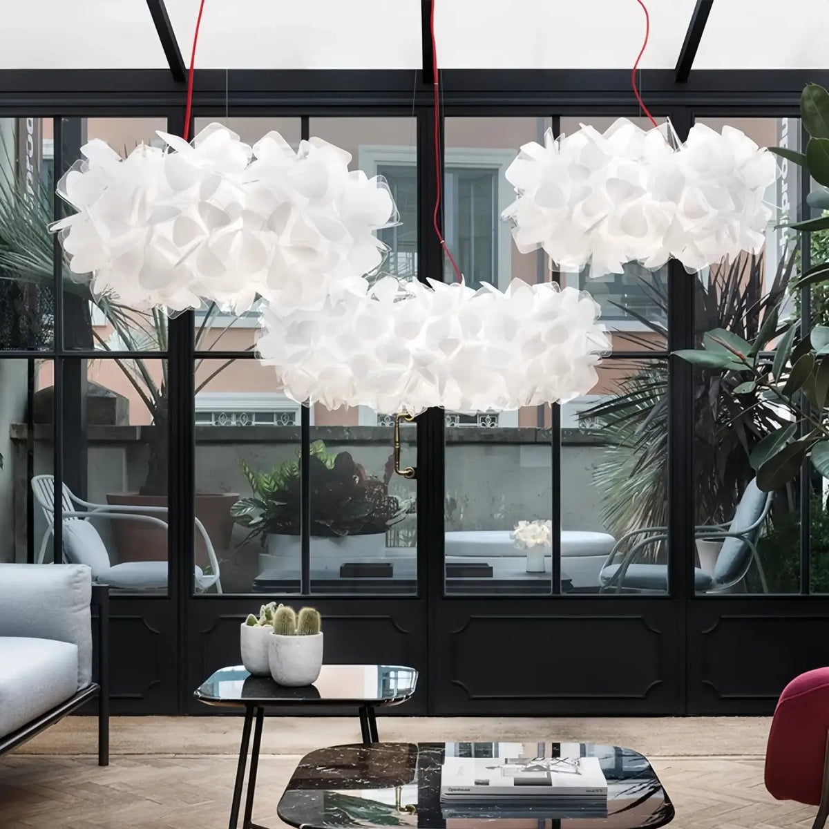 Lampa wisząca oryginalna złota biała | Ubalicia
