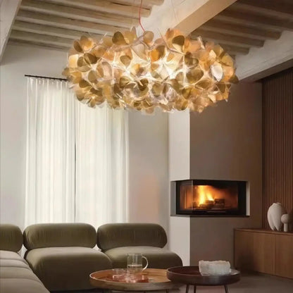 Lampa wisząca oryginalna złota biała | Ubalicia