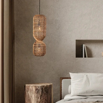 Lampa wisząca rattan do sypialni | Poletta