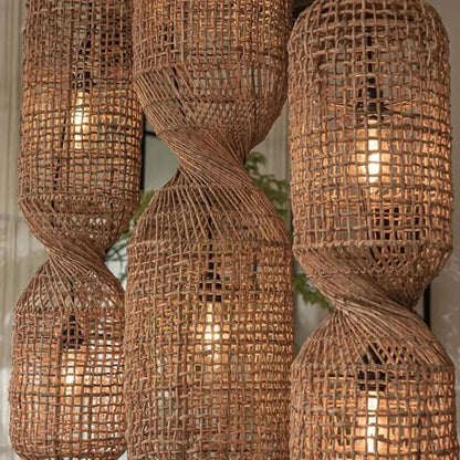 Lampa wisząca rattan do sypialni | Poletta