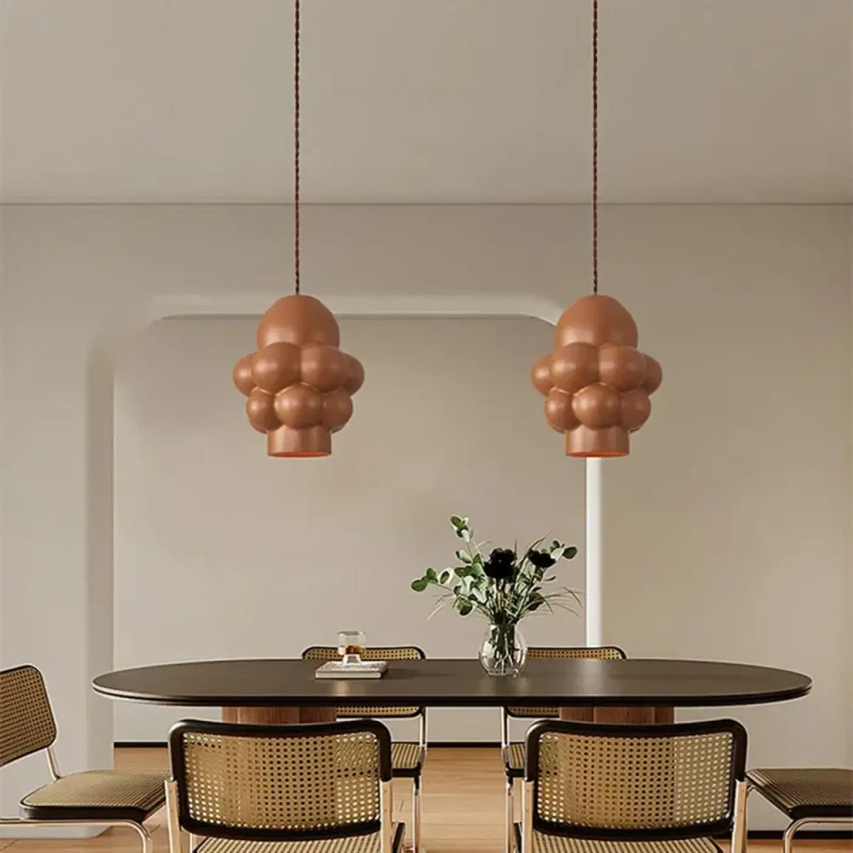 Lampa wisząca retro chrom | Palante