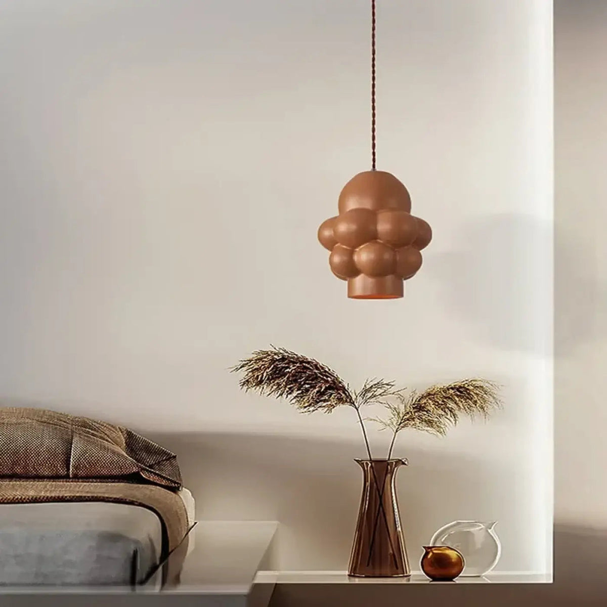 Lampa wisząca retro chrom | Palante