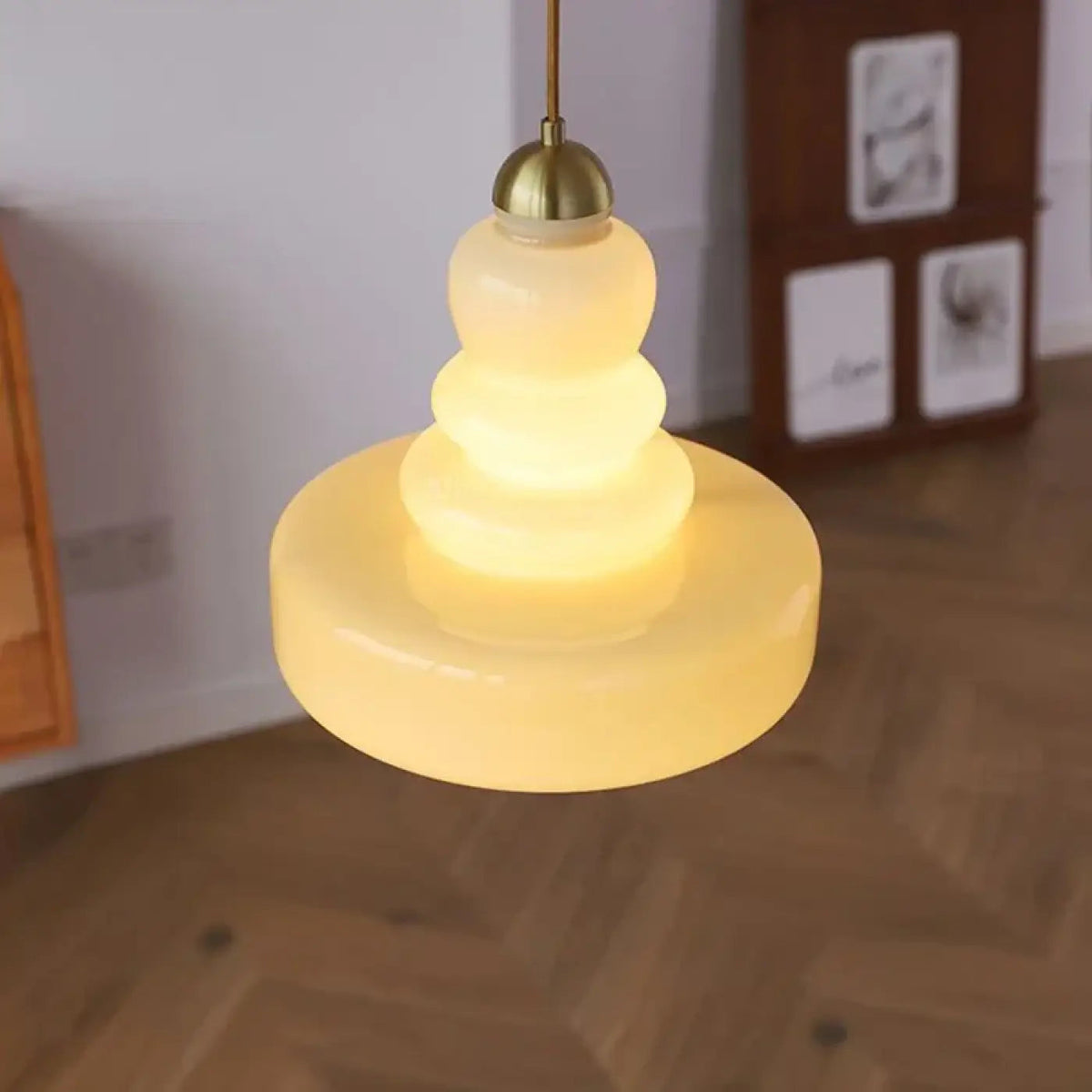 Lampa wisząca retro szkło | Illante