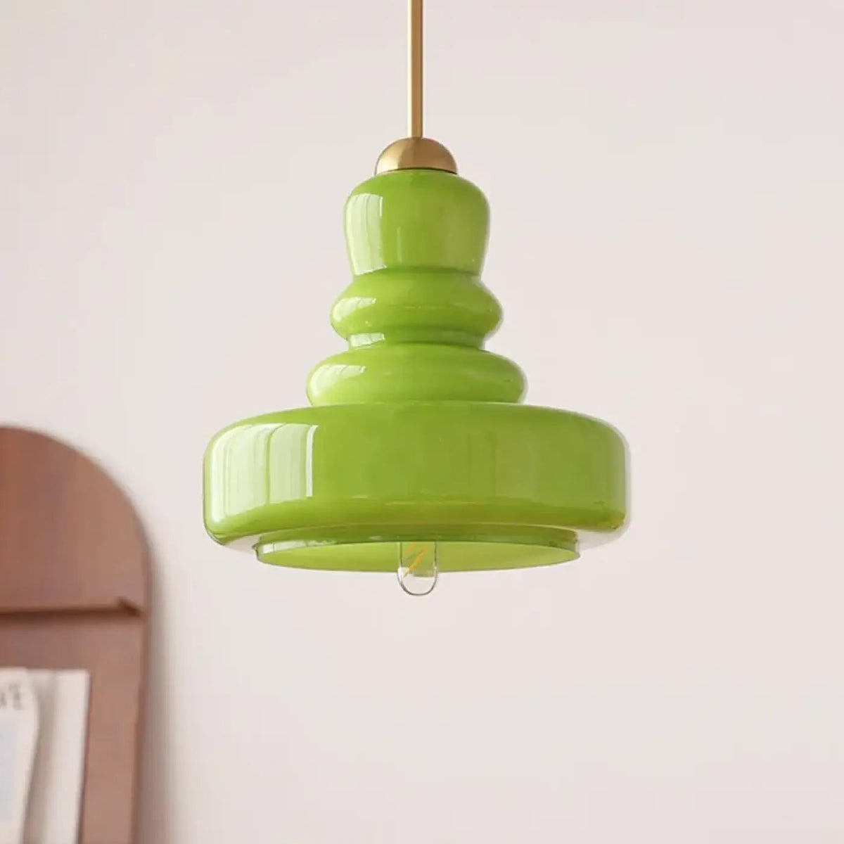 Lampa wisząca retro szkło | Illante