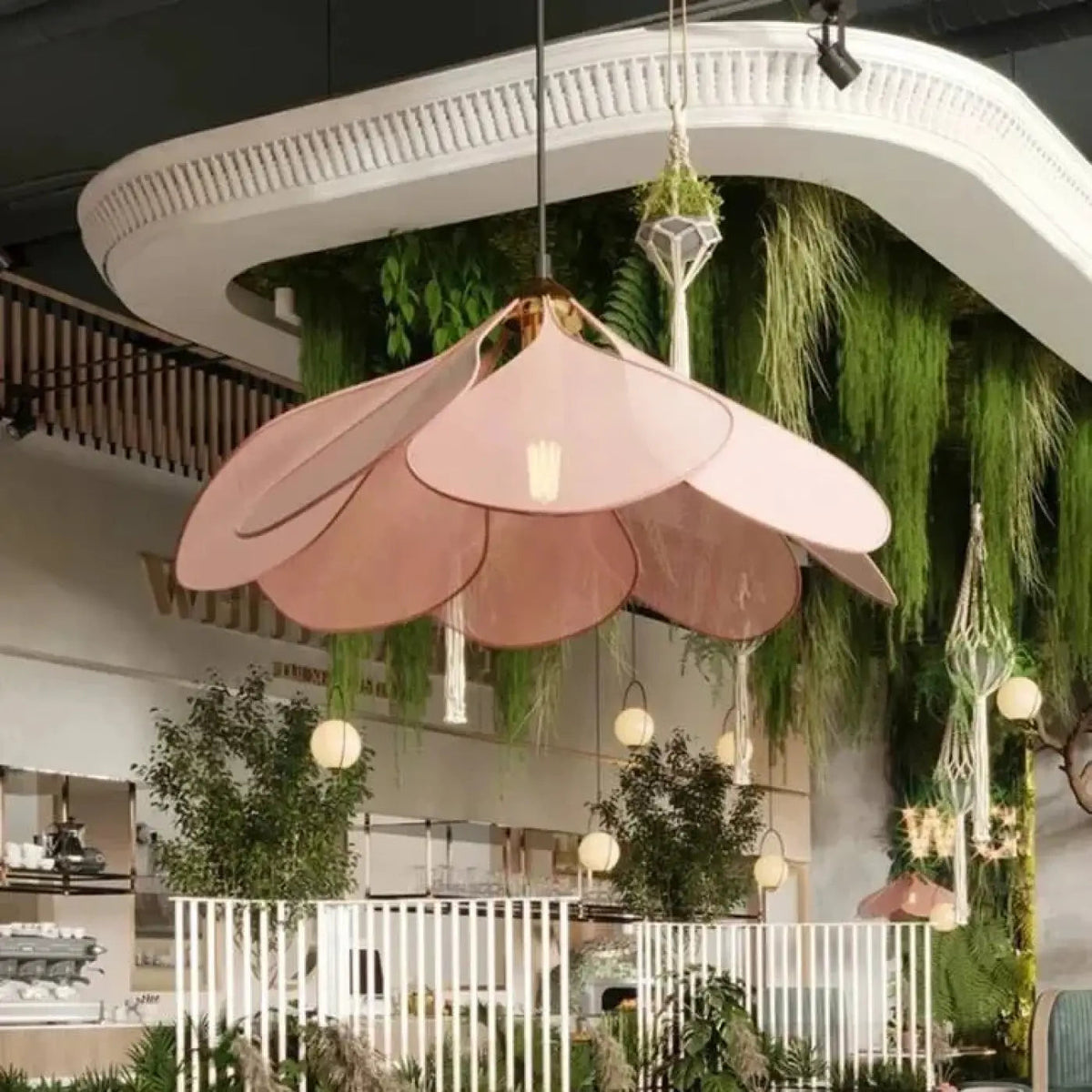 Lampa wisząca różowa | Ostara