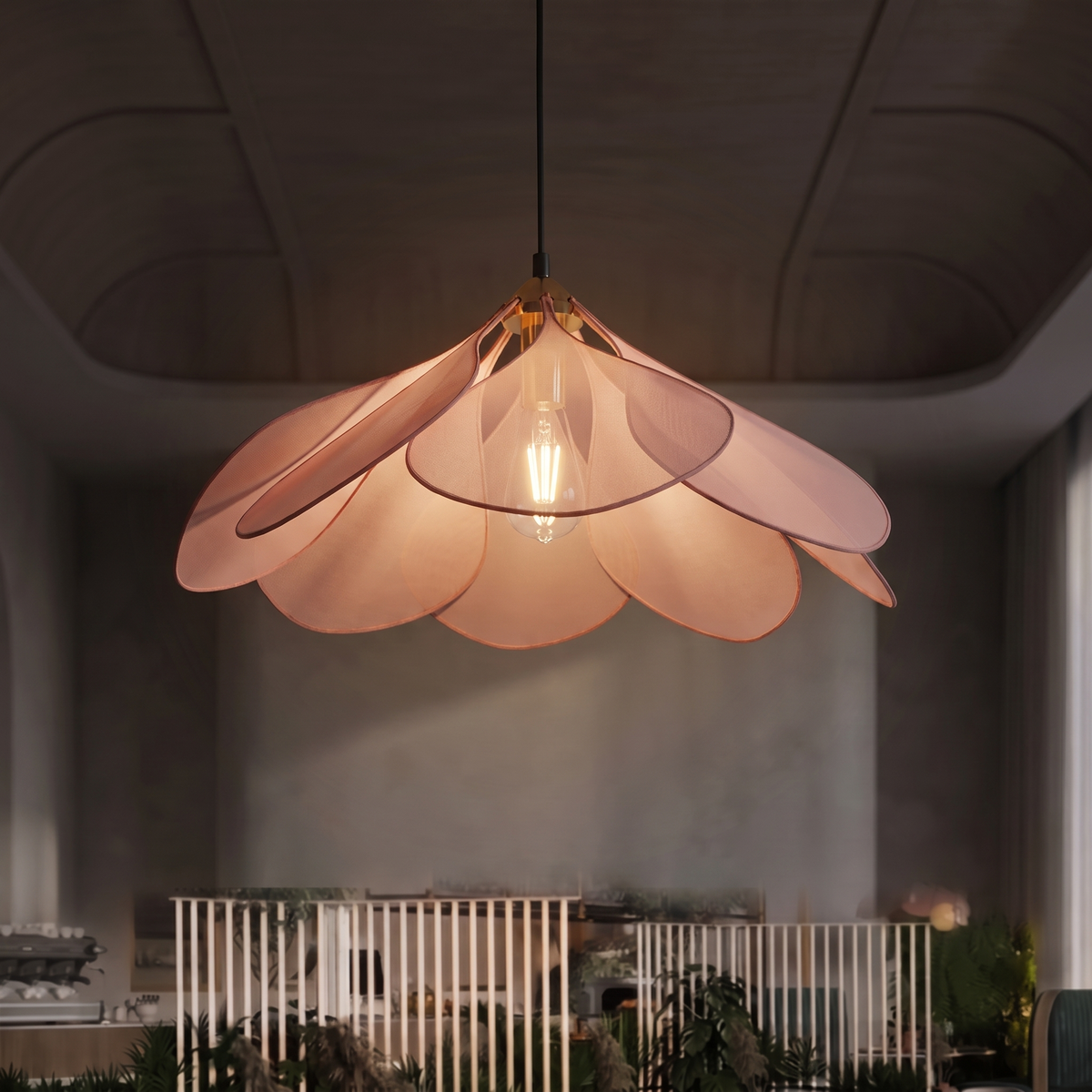 Lampa wisząca różowa | Ostara