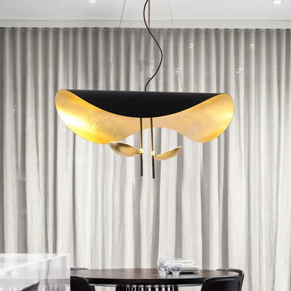 Lampa wisząca rzeźbiarska czarna biała | Silina