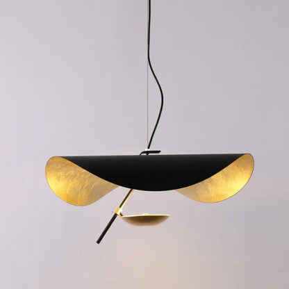 Lampa wisząca rzeźbiarska czarna biała | Silina