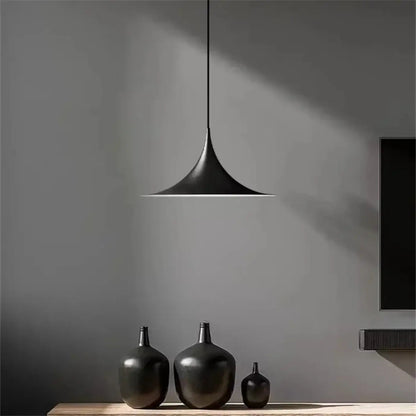 Lampa wisząca skandynawska aluminiowa stożkowa | Baldana