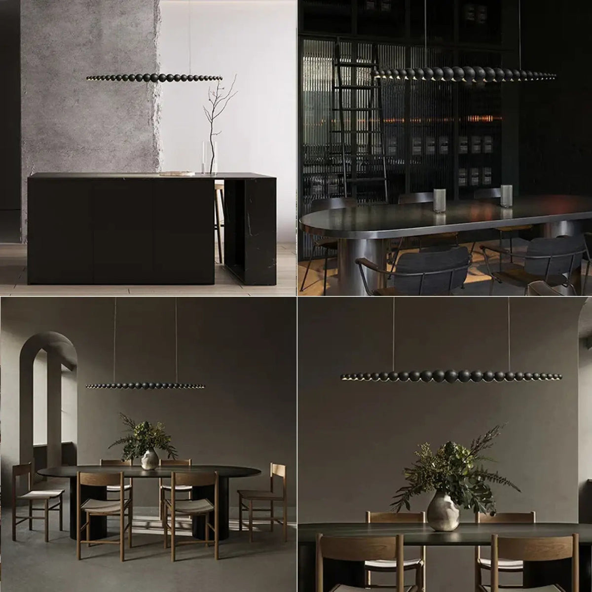 Lampa wisząca skandynawska drewniana liniowa | Eccilla