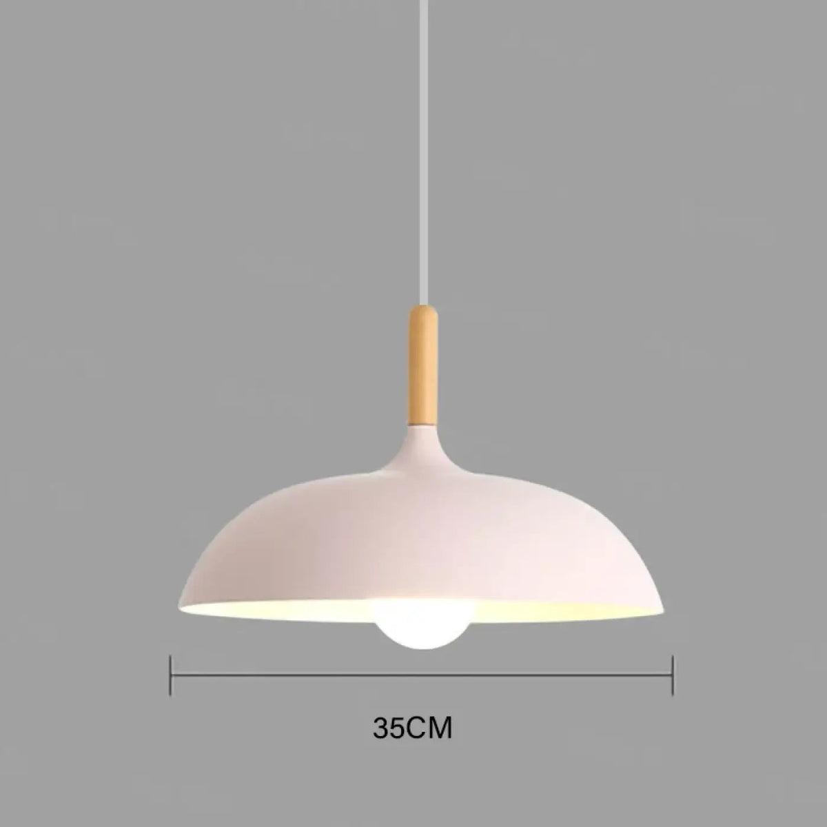 Lampa wisząca skandynawska drewniana | Mandanta