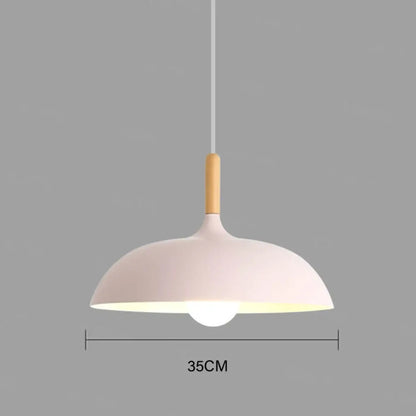 Lampa wisząca skandynawska drewniana | Mandanta