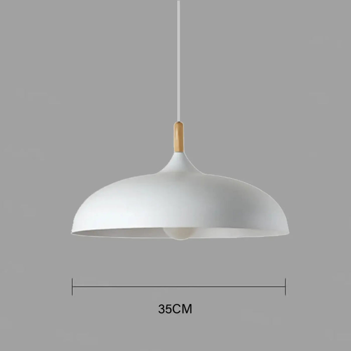 Lampa wisząca skandynawska drewniana | Mandanta