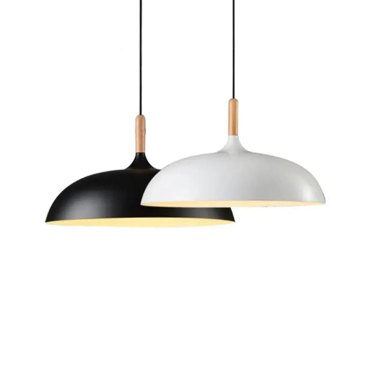 Lampa wisząca skandynawska drewniana | Mandanta