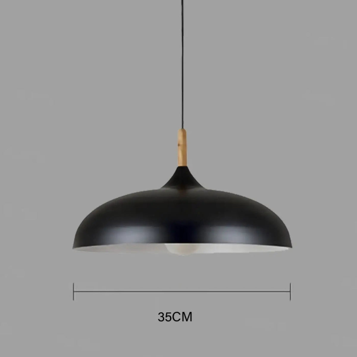 Lampa wisząca skandynawska drewniana | Mandanta