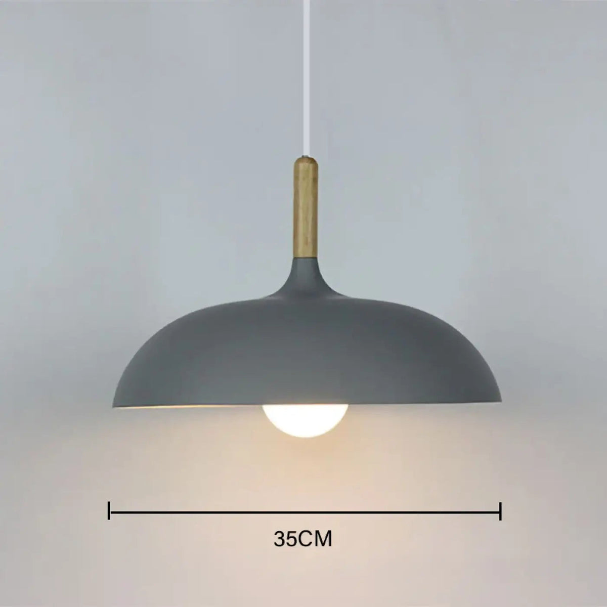 Lampa wisząca skandynawska drewniana | Mandanta
