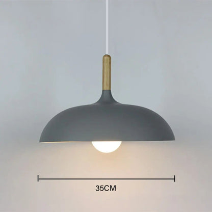 Lampa wisząca skandynawska drewniana | Mandanta