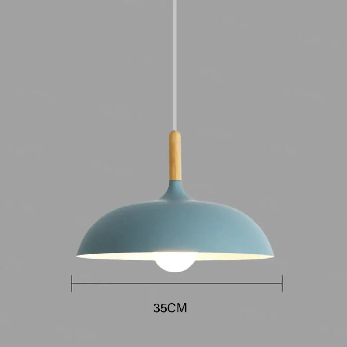 Lampa wisząca skandynawska drewniana | Mandanta