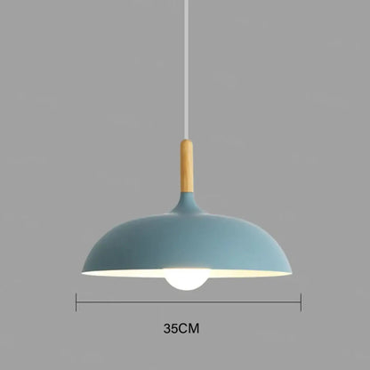 Lampa wisząca skandynawska drewniana | Mandanta