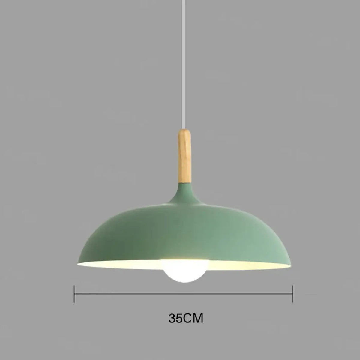 Lampa wisząca skandynawska drewniana | Mandanta