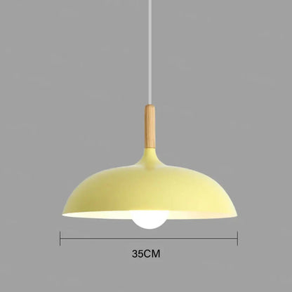 Lampa wisząca skandynawska drewniana | Mandanta