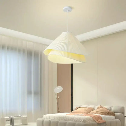 Lampa wisząca skandynawska metalowa biała | Remilda