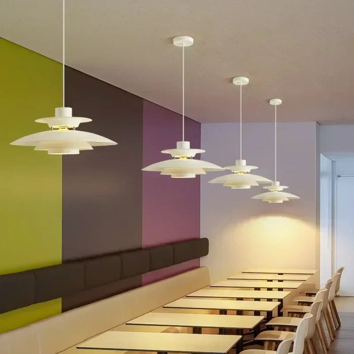 Lampa wisząca skandynawska oryginalna aluminiowa | Opelisa