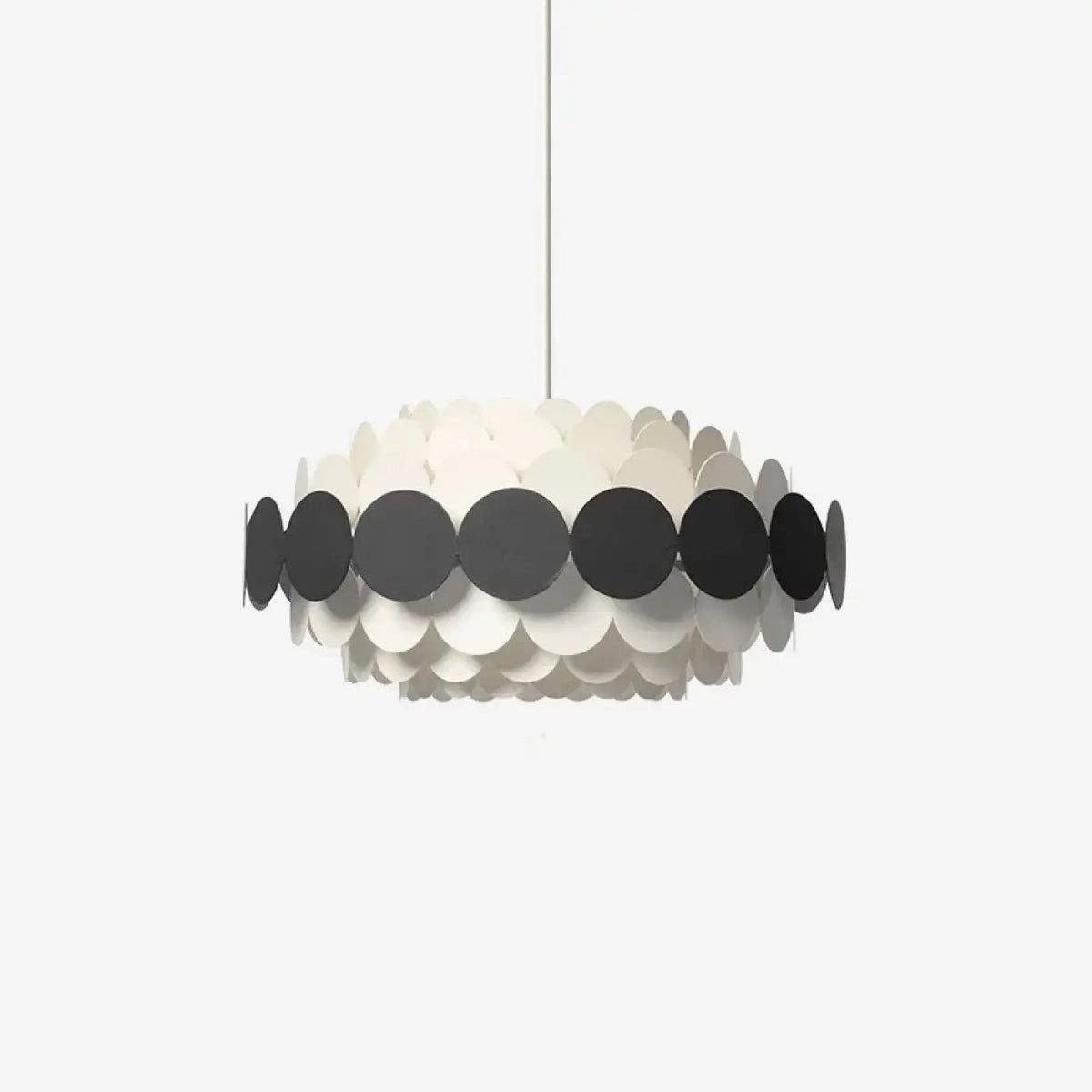 Lampa wisząca kolorowe kręgi z metalu